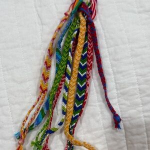 Handmade Colorful Woven Friendship Bracelets for Kids